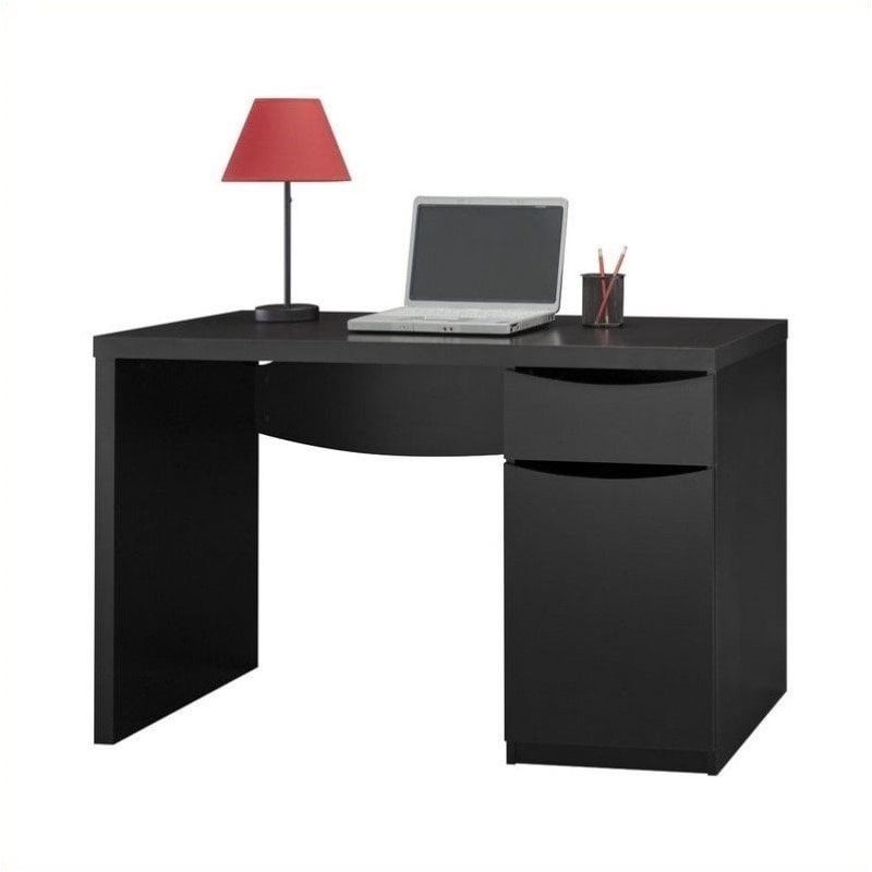 bush furniture montrese small computer desk in classic black