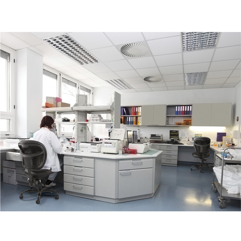 Scranton & Co Armless Task Office Chair in Black