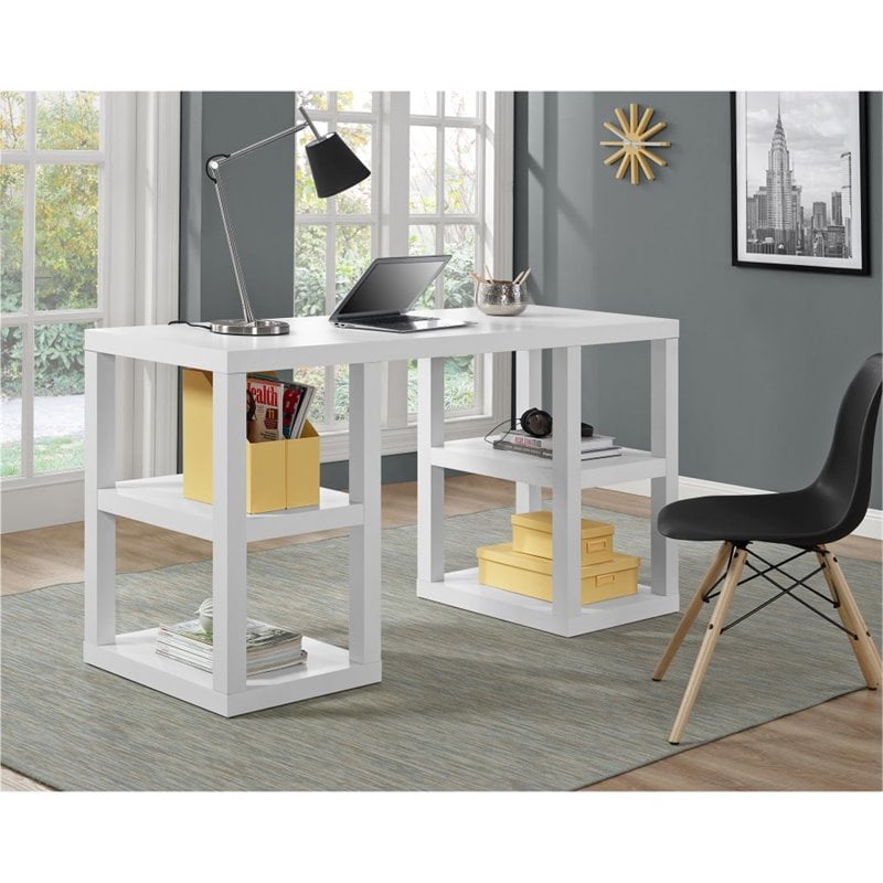 Scranton & Co Deluxe Writing Desk in White
