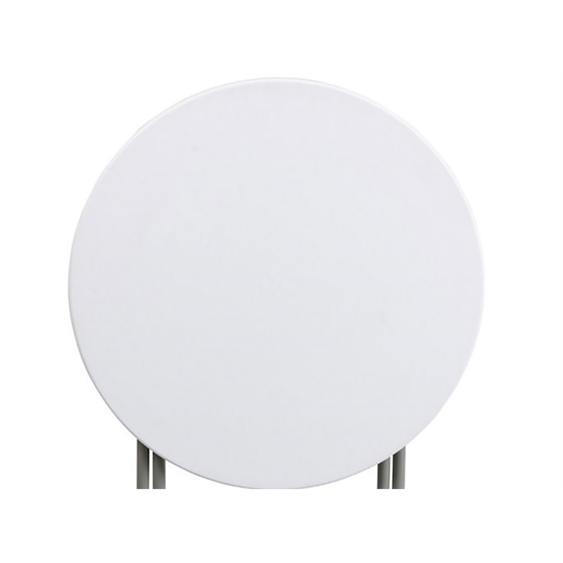 Scranton & Co Plastic White Folding Table Round 24
