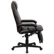 Scranton & Co High Back Leather Reclining Office Chair in Brown