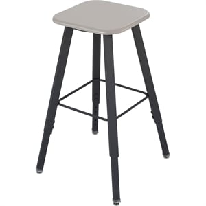 Scranton & Co Adjustable Height Stool with Beige Seat