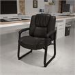 Scranton & Co Leather Office Chair in Black
