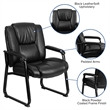 Scranton & Co Leather Office Chair in Black
