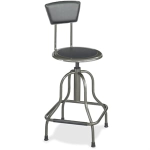 Scranton & Co High Base Industrial Stool in Black