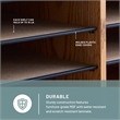 Scranton & Co 12 Compartment Adjustable File Organizer in Medium Oak