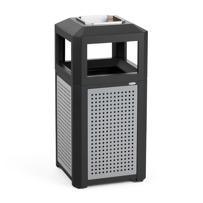 Scranton & Co 15 Gallon Steel Ash Waste Receptacle