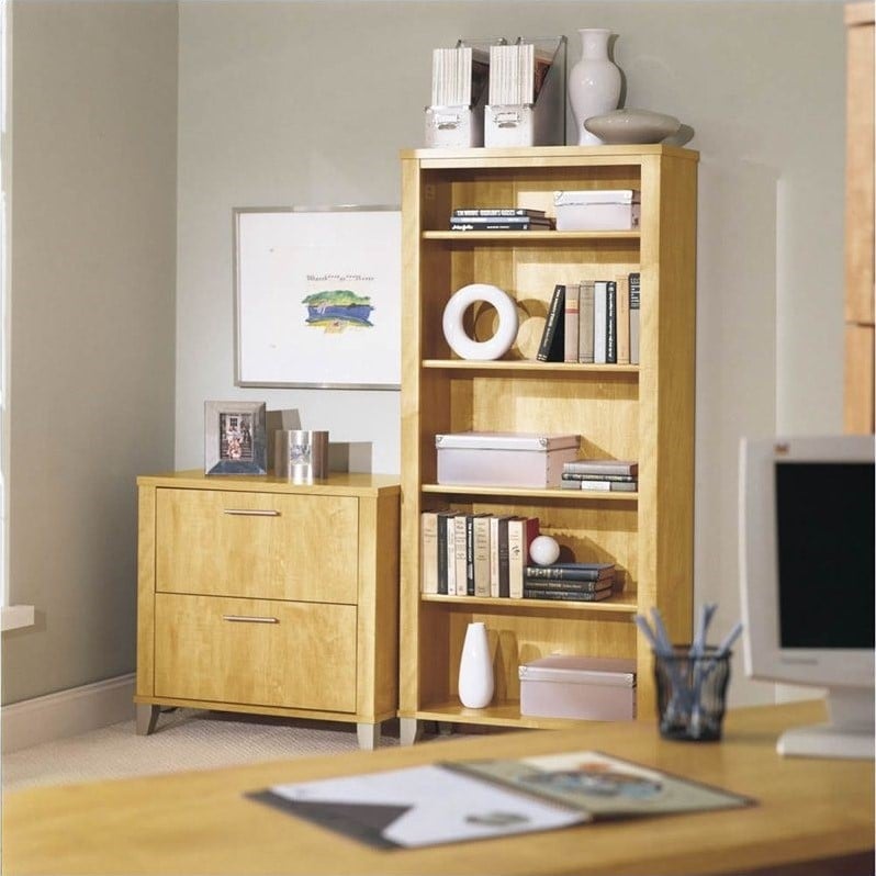Scranton & Co 2 Drawer Lateral File Cabinet in Maple