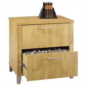scranton & co 2 drawer lateral file cabinet in maple