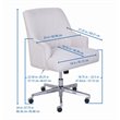Scranton & Co Home Office Chair in Stoneware Beige