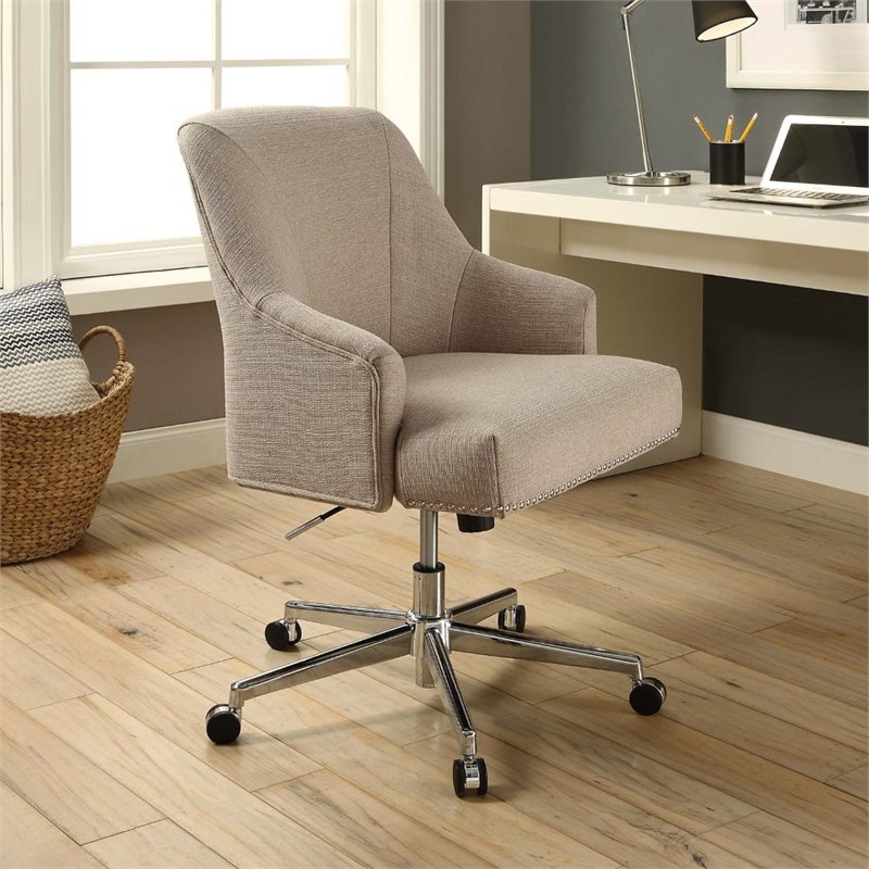 Scranton & Co Home Office Chair in Stoneware Beige