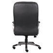 Scranton & Co Leather High Back Pillow Top Executive Office Chair in Black