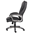 Scranton & Co Leather High Back Pillow Top Executive Office Chair in Black