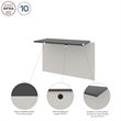 Scranton & Co Bridge for Computer Desk Set in Sandstone and Slate