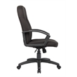 Scranton & Co Fabric Upholstered Executive Office Chair with Arms in Black