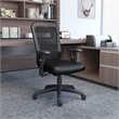 Scranton & Co Mesh Fabric Adjustable Armrest Task Office Chair in Black