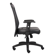 Scranton & Co Mesh Fabric Adjustable Armrest Task Office Chair in Black