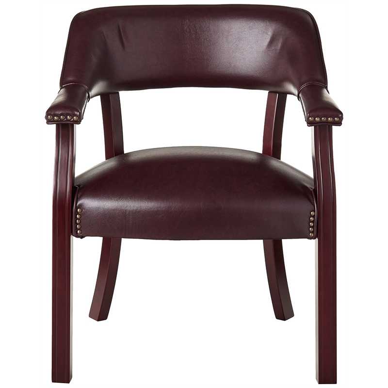Scranton & Co Traditional Guest Chair in Oxblood
