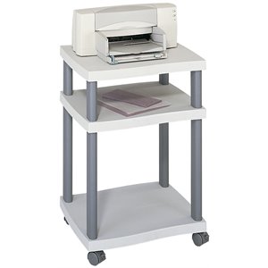 scranton & co deskside printer stand in gray