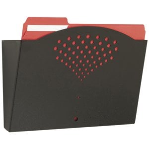 scranton & co black letter size steel wall file