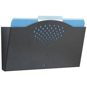scranton & co black legal size steel wall file