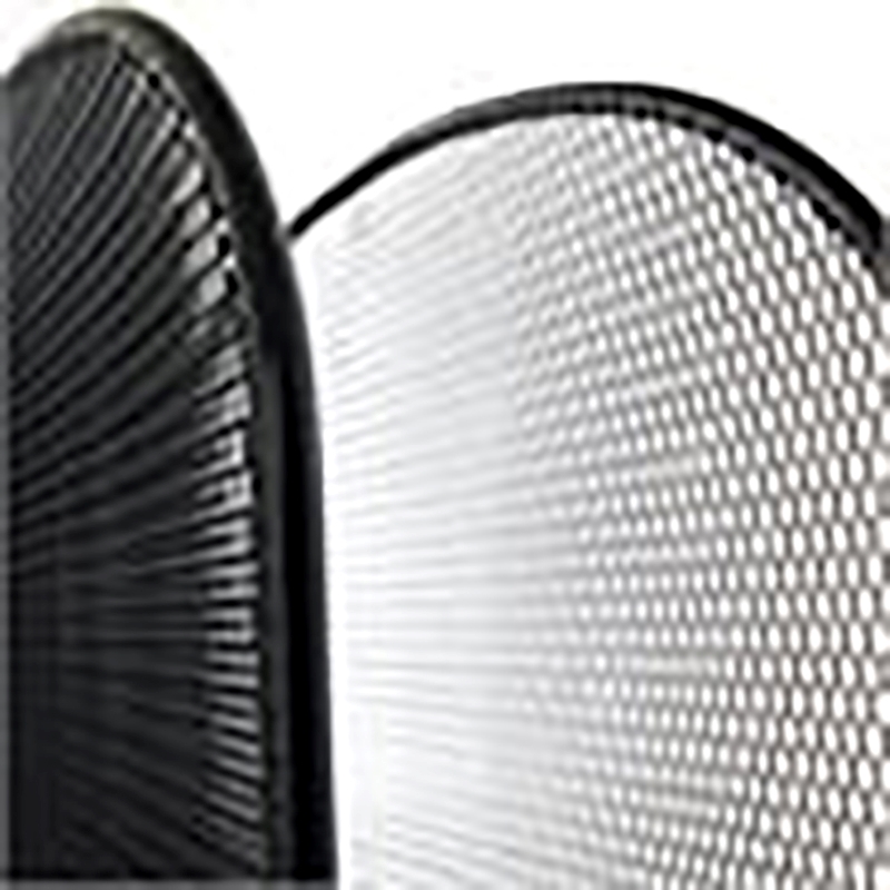 Scranton & Co Metal Mesh Desk Organizer with 3 Upright Sections in Black