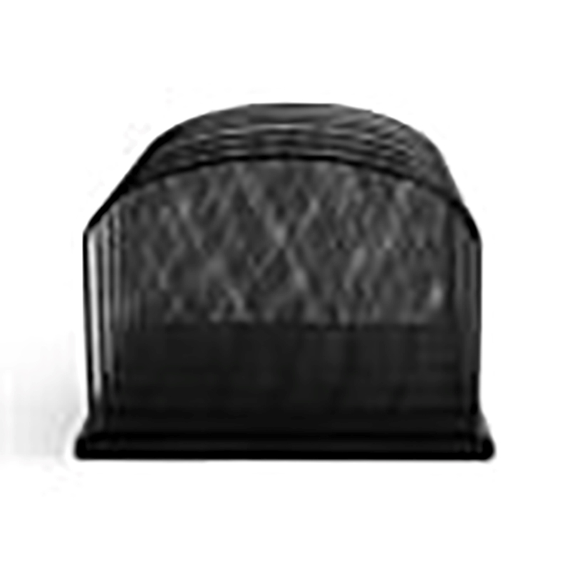 Scranton & Co Metal Mesh Desk Organizer with 5 Upright Sections in Black