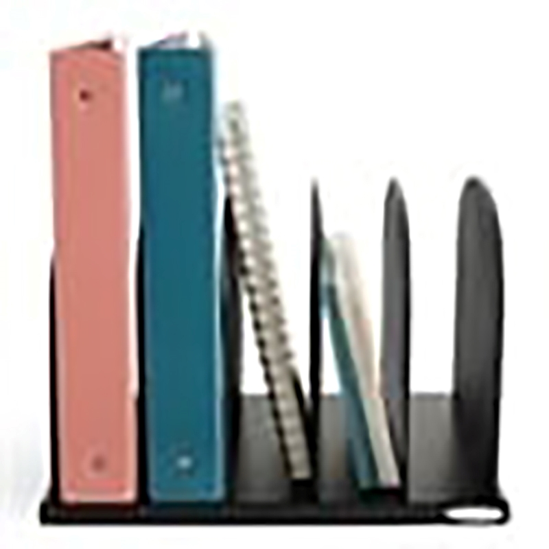 Scranton & Co Metal Mesh Desk Organizer with 5 Upright Sections in Black