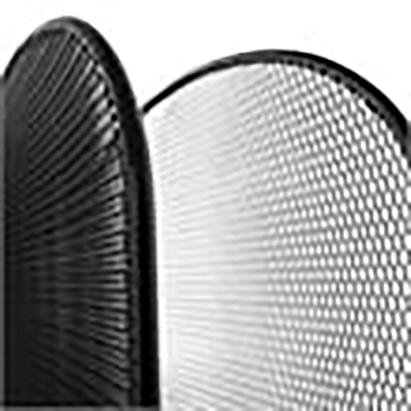 Scranton & Co Metal Mesh Desk Organizer with 5 Upright Sections in Black