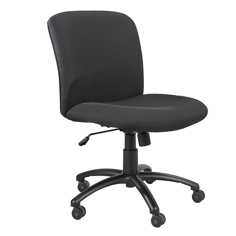 Scranton & Co Big and Tall Mid Back Task Office Chair in Black