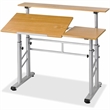 Scranton & Co Height Adjustable Split Level Drafting Table