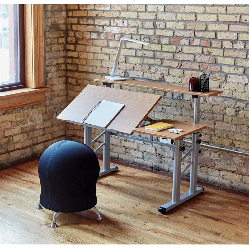 Scranton & Co Height Adjustable Split Level Drafting Table