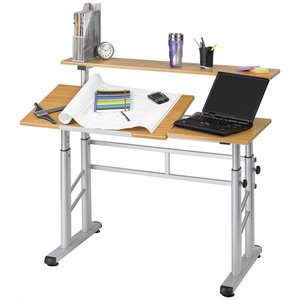 scranton & co height adjustable split level drafting table