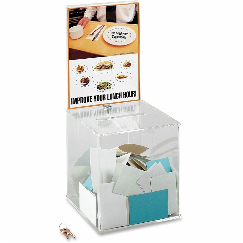Scranton & Co Large Acrylic Collection Boxes Clear