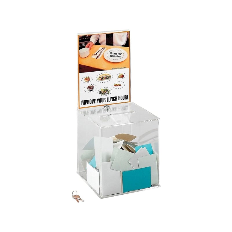 Scranton & Co Large Acrylic Collection Boxes Clear