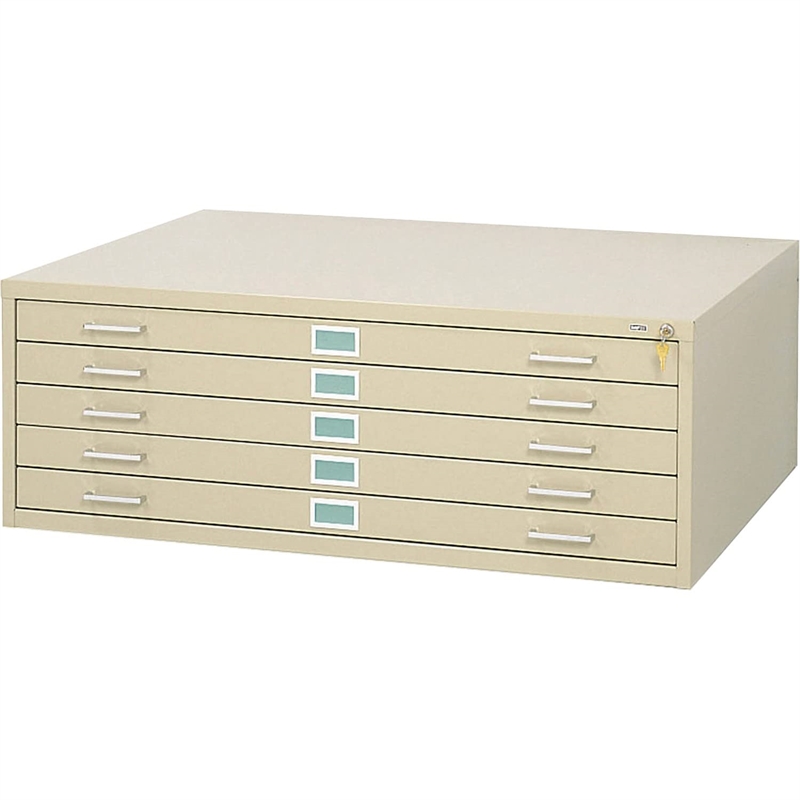 Scranton & Co 5 Drawer Metal Flat Files Cabinet for 30