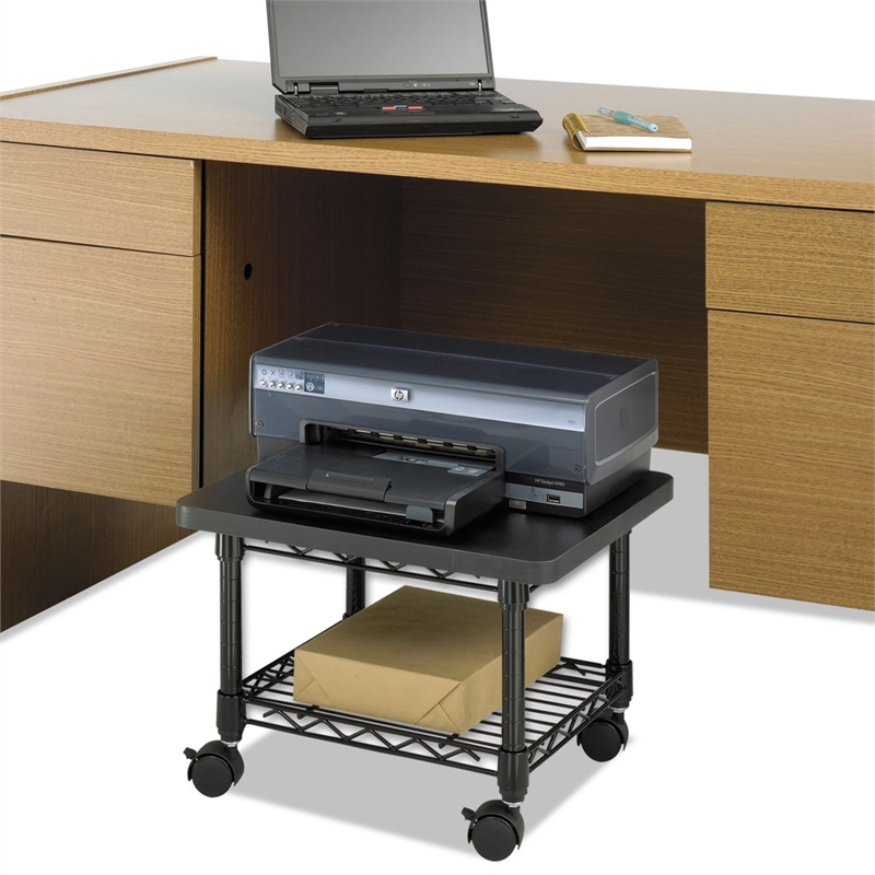 Scranton & Co Under-Desk Printer/Fax Stand in Gray
