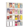 Scranton & Co PETG Plastic Clear Pamphlet Display Rectangular Wall Mountable 30