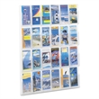 Scranton & Co PETG Plastic Clear Pamphlet Display Rectangular Wall Mountable 30