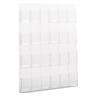 Scranton & Co PETG Plastic Clear Pamphlet Display Rectangular Wall Mountable 30