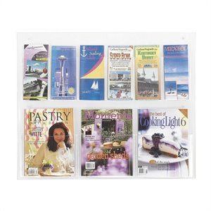 scranton & co 3 magazine and 6 pamphlet display