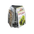 Scranton & Co Acrylic Clear Magazine Display Rectangular Rotating 15