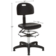 Scranton & Co Deluxe Workbench Drafting Chair