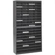 Scranton & Co Black Mail Organizer - 72 Letter Size Compartments