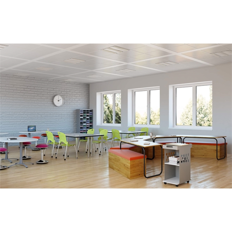 Scranton & Co Grey Mail Organizer - 72 Letter Size Compartments