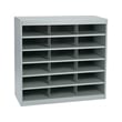 Scranton & Co Grey Steel Mail Organizer - 18 Compartments