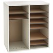 Scranton & Co Wood Grey Literature Organizer Rectangular Adjustable 19.5