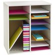 Scranton & Co Wood Grey Literature Organizer Rectangular Adjustable 19.5