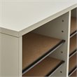 Scranton & Co Wood Grey Literature Organizer Rectangular Adjustable 19.5