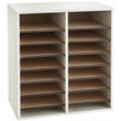 Scranton & Co Wood Grey Literature Organizer Rectangular Adjustable 19.5